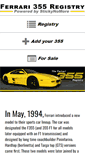 Mobile Screenshot of ferrari355registry.com